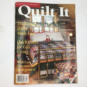 Quilters Newsletter Quilt It For December 1998 Christmas Magazine Quilting Patte